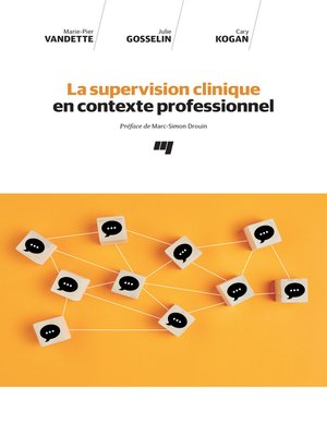 cover image of La supervision clinique en contexte professionnel